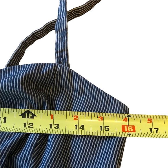 Aritzia Wilfred Free Denim & White Pin Stripe Mini Dress EUC - Picture 7 of 13